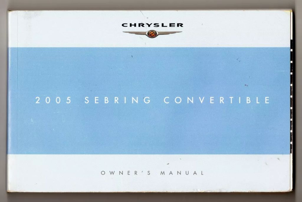 | Casa do Colecionador Manual Proprietario Chrysler Sebring Conversivel - 2005