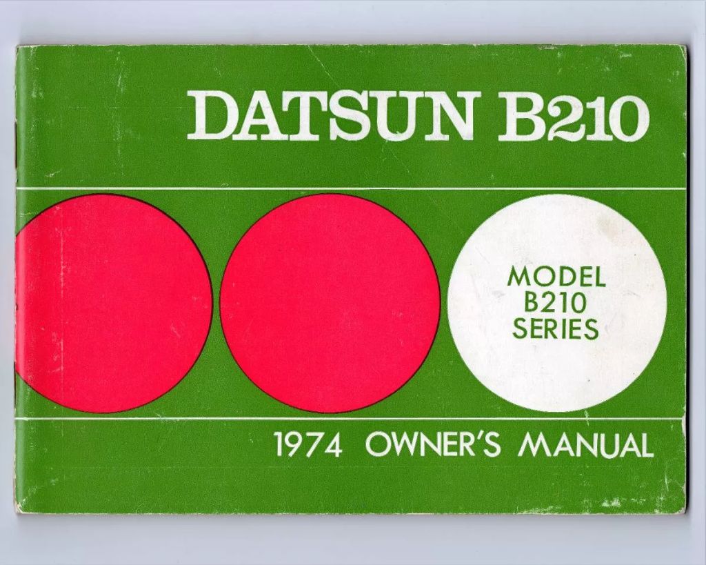 | Casa do Colecionador Manual Proprietario Datsun 210 B210 Series - 1974