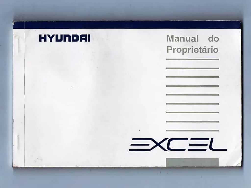 | Casa do Colecionador Manual Proprietario Hyundai Excel - 1993