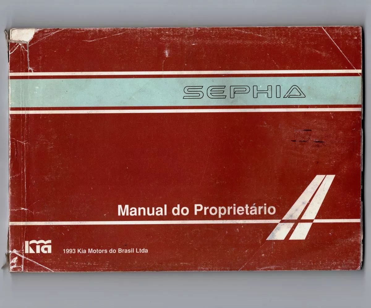 | Casa do Colecionador Manual Proprietario Kia Sephia - 1993
