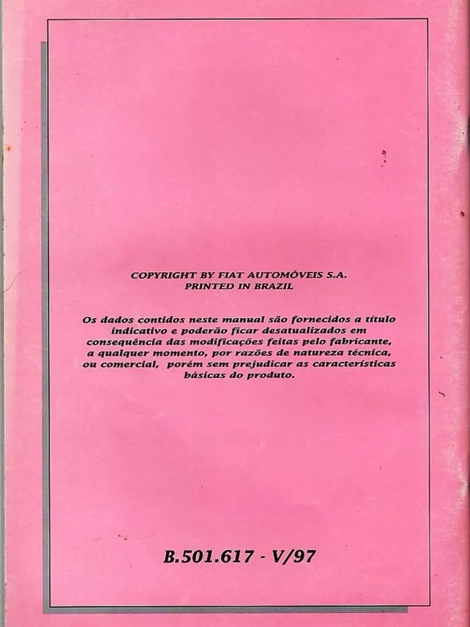| Casa do Colecionador Manual Treinamento Assistencial Fiat Motores Diesel - 1997
