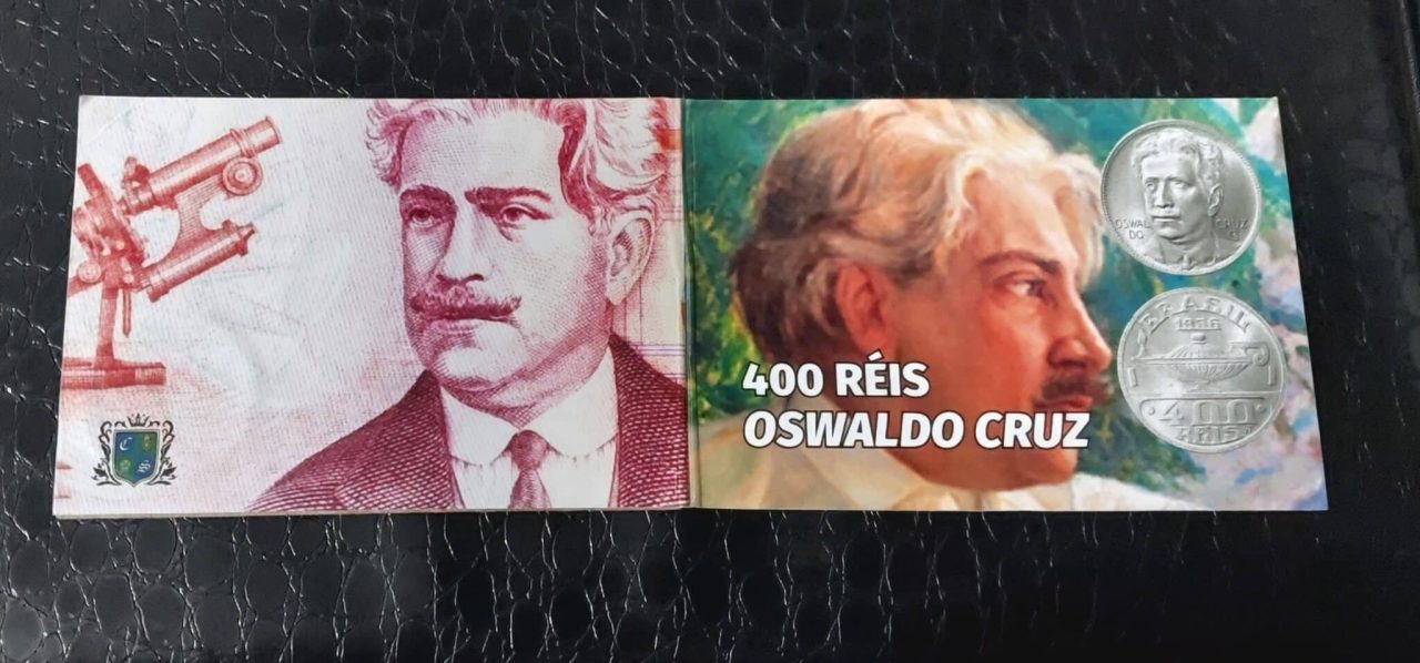 | Casa do Colecionador Moedas do mundo Encarte com moedas de 400 Réis Sku 555