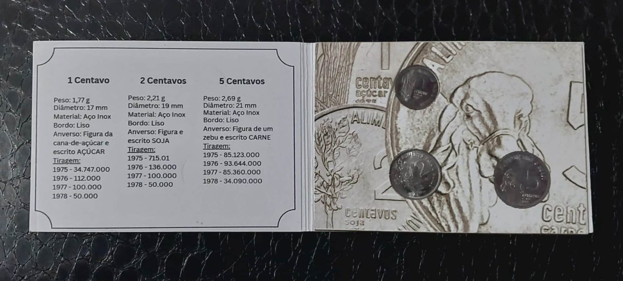 | Casa do Colecionador Moedas do mundo Encarte com moedas FAO Sku 552