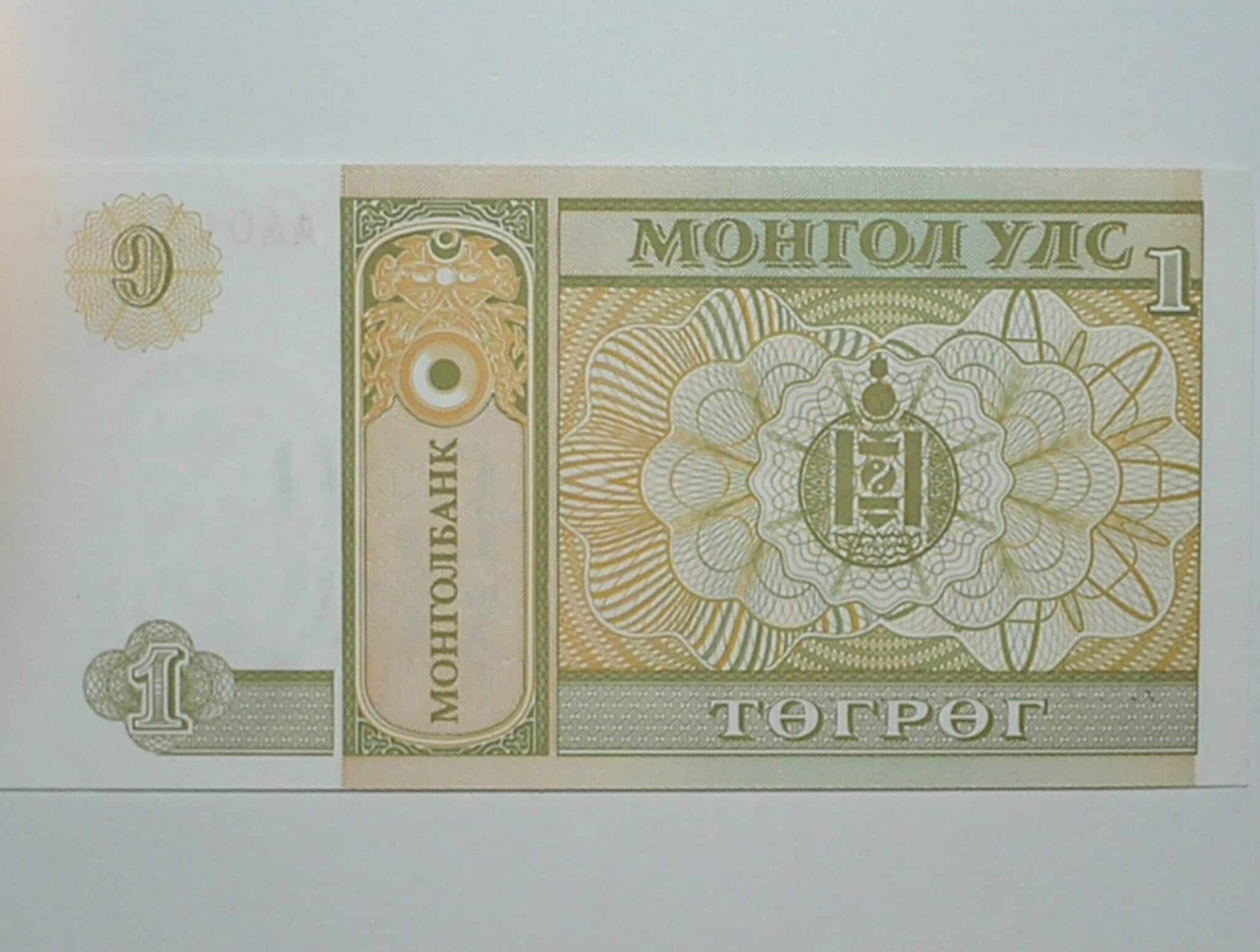 | Casa do Colecionador Mongolia / Cédula Estrangeira / 1 Tugtik - 1993 / Flor de Estampa