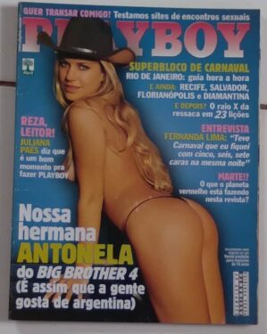 Ne5p. Revista Playboy 343. Poster Antonela. Superbloco de Carnaval.