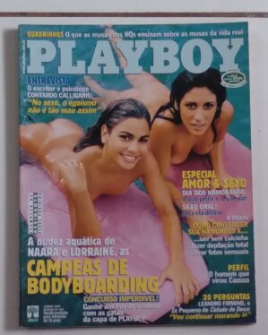 Ne5p Revista Playboy 347 Poster Naara E Lorraine Campeas De Bodyboarding 2
