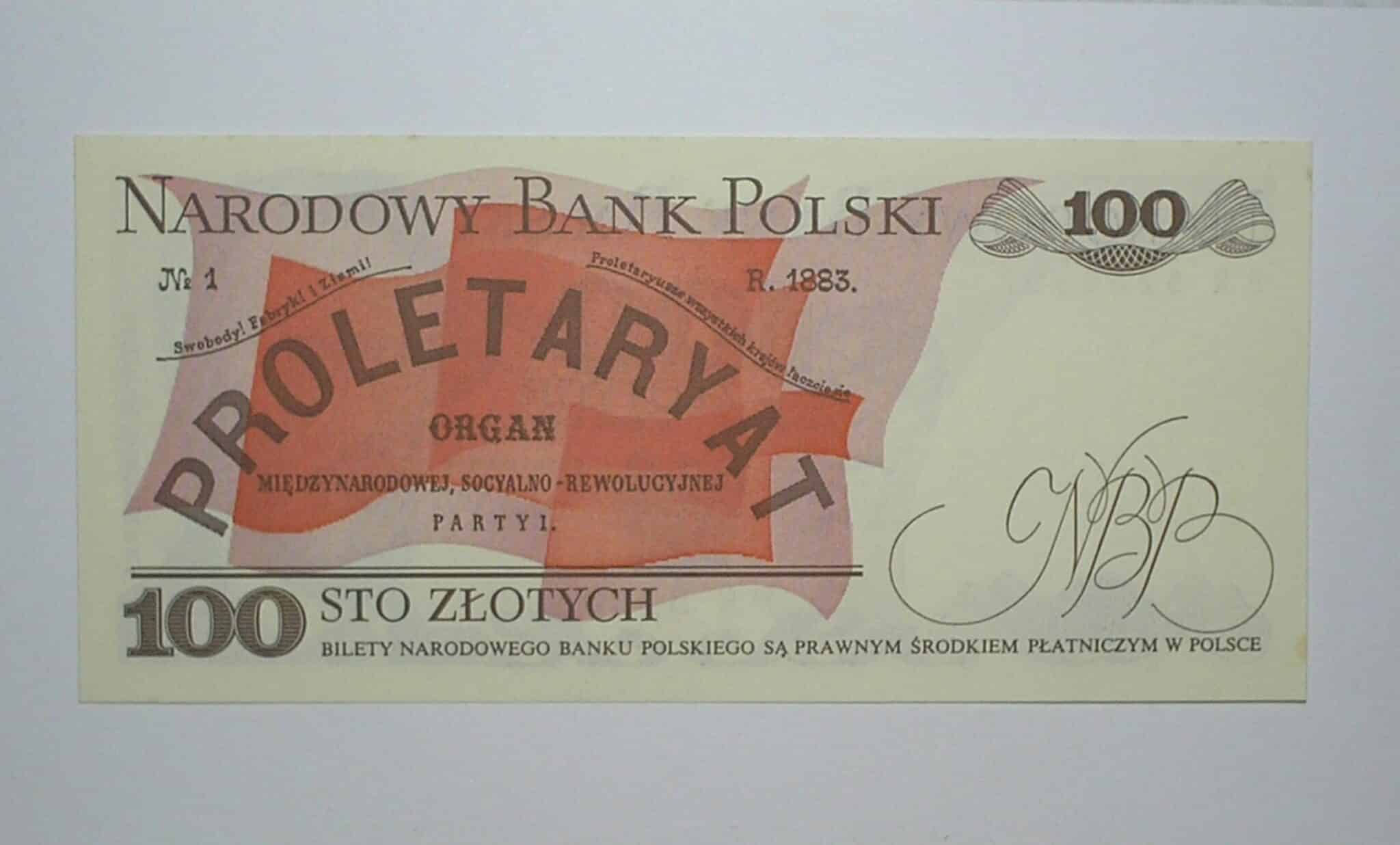 | Casa do Colecionador Polonia / Cédula Estrangeira / 100 Zlotych - 1988 / Orgão Proletariado / Ludwik Warinsky. / Flor de Estampa