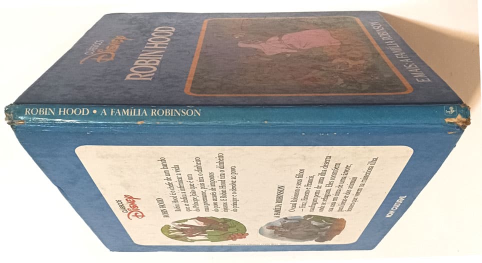 | Casa do Colecionador Robin Hood mais A Família Robinson. Clássicos Disney. Nova Cultural-1986