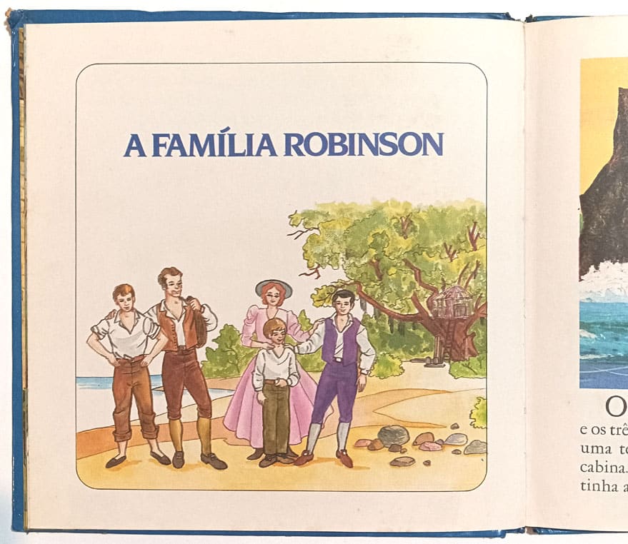 | Casa do Colecionador Robin Hood mais A Família Robinson. Clássicos Disney. Nova Cultural-1986