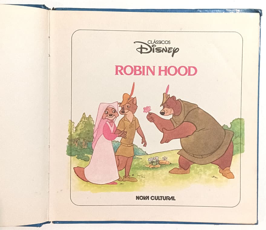 | Casa do Colecionador Robin Hood mais A Família Robinson. Clássicos Disney. Nova Cultural-1986