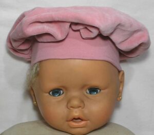 Touca Infantil Menina de 1 ano até 3 anos, Plush tipo aveludado