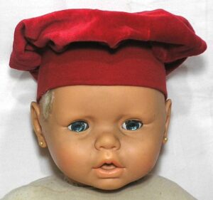 Touca Infantil Menina de 1 ano até 3 anos, Plush tipo aveludado
