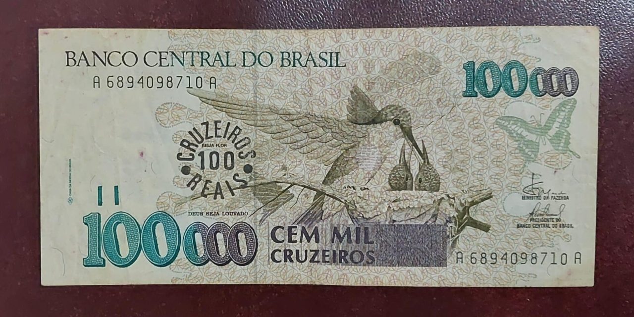 | Casa do Colecionador 100 Cruzeiros Reais Sku 699