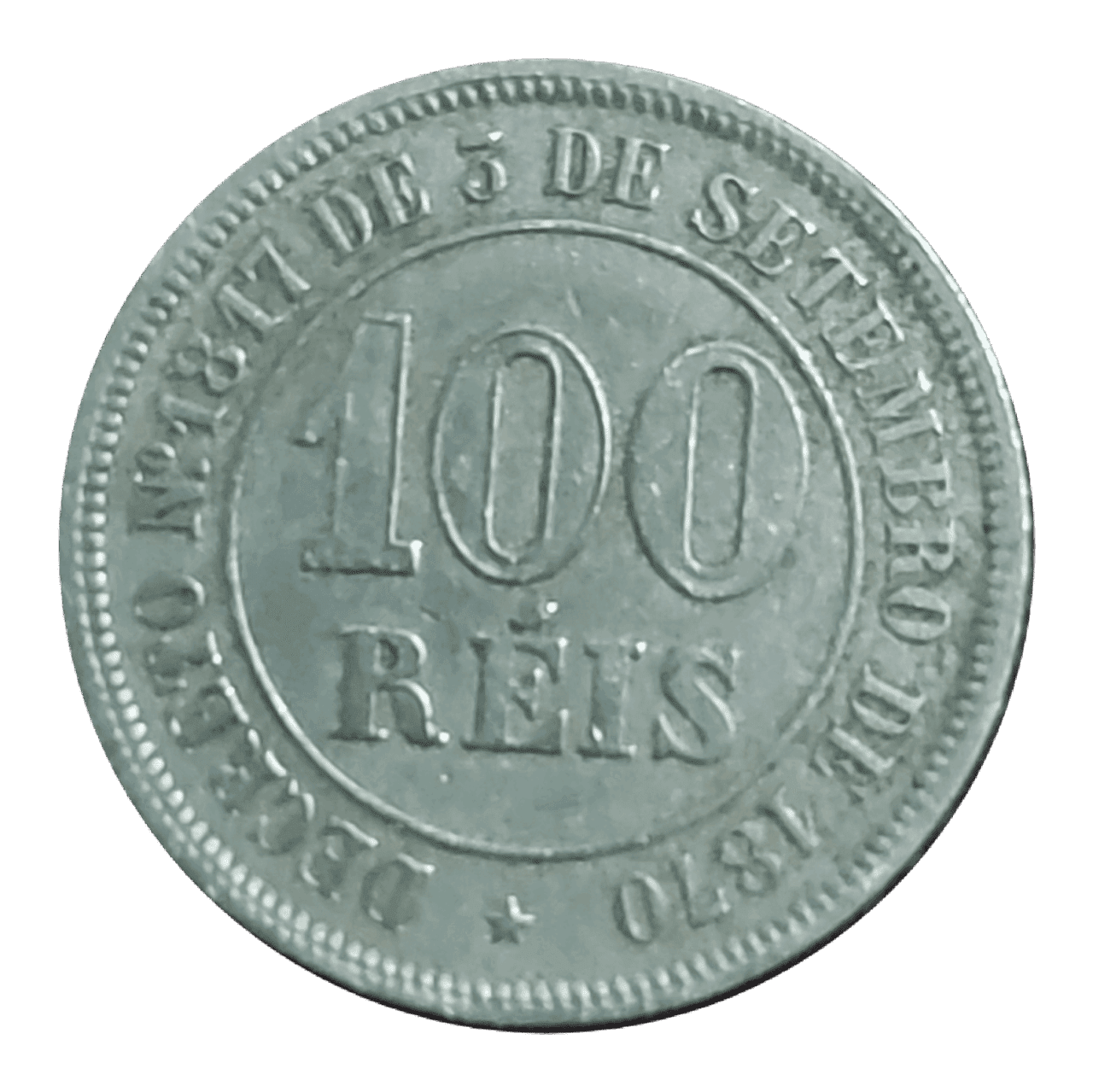 | Casa do Colecionador 100 Réis 1883 Sku 763