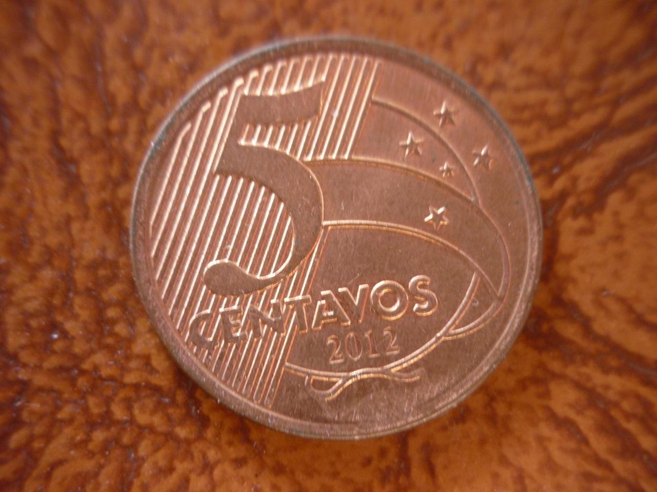| Casa do Colecionador 5 CENTAVS. REAL 2012 COM SOBRA DE METAL SB .