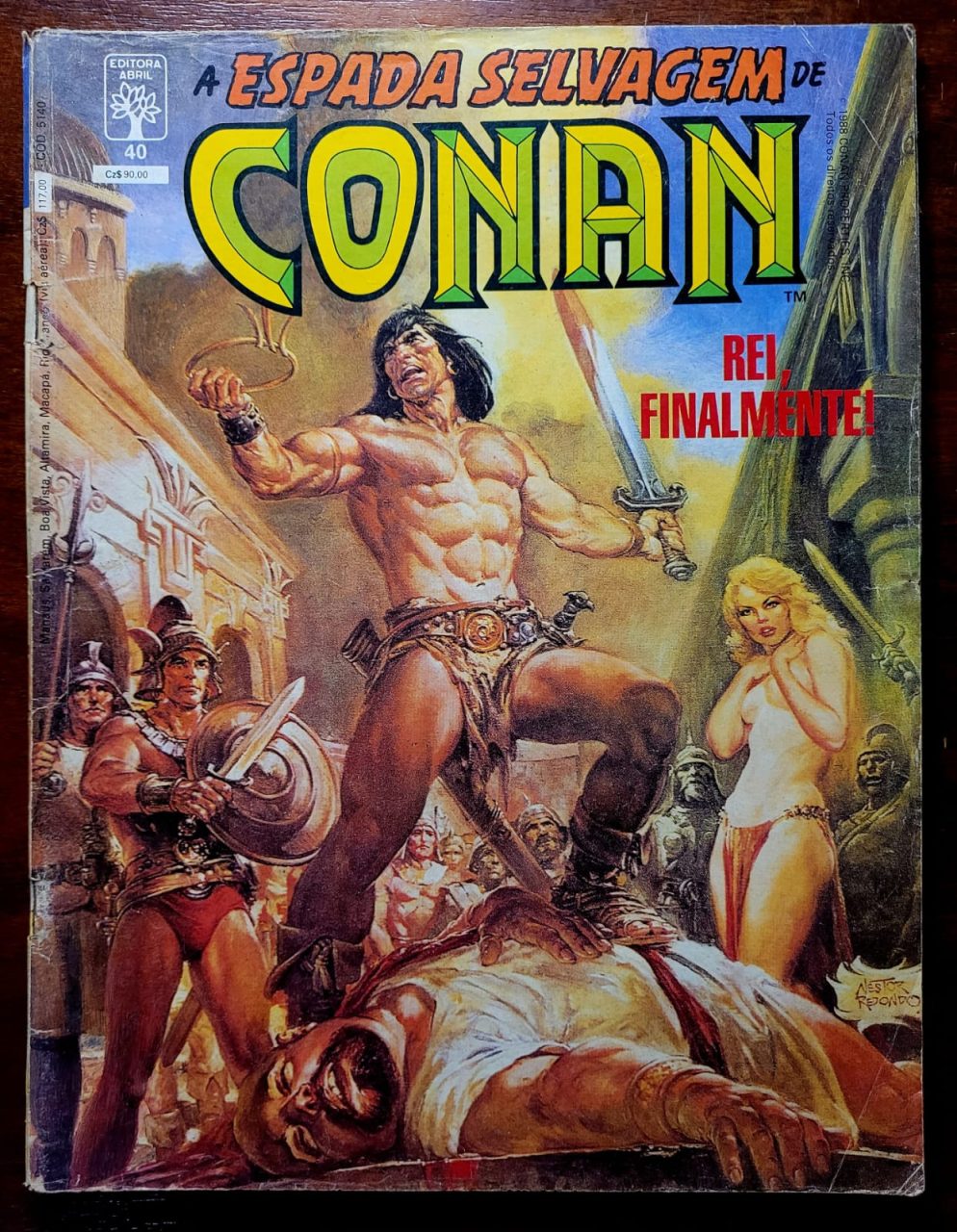 | Casa do Colecionador A Espada Selvagem de Conan Nº 040 - Fevereiro de 1988 (HQ/Gibi)