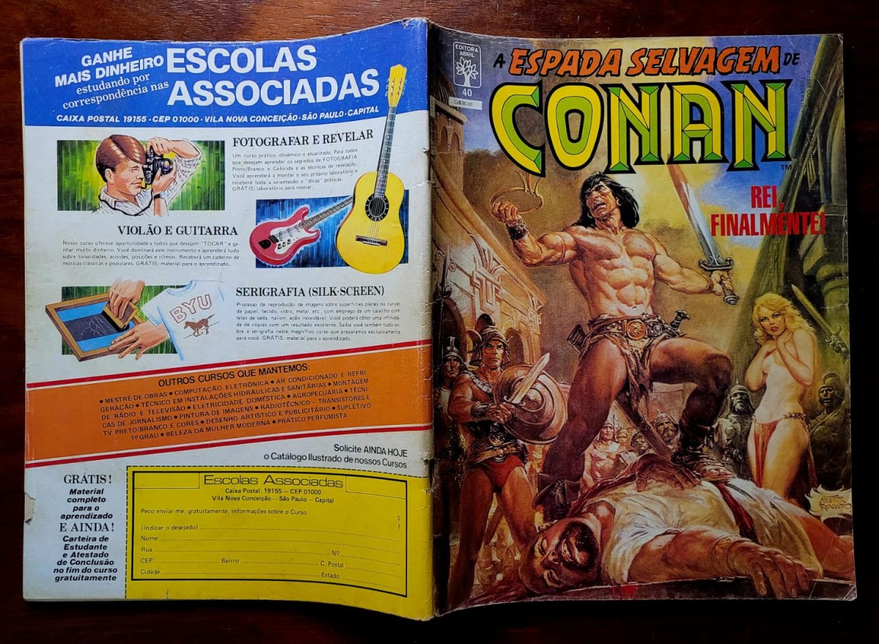 | Casa do Colecionador A Espada Selvagem de Conan Nº 040 - Fevereiro de 1988 (HQ/Gibi)