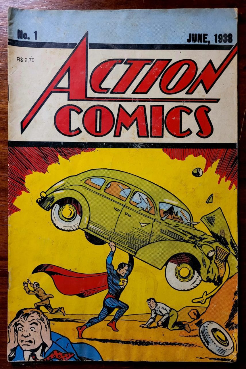 | Casa do Colecionador Action Comics Nº 01 (Junho 1938) Fac Símile (Editora Abril) Setembro de 1994 (HQ/Gibi)