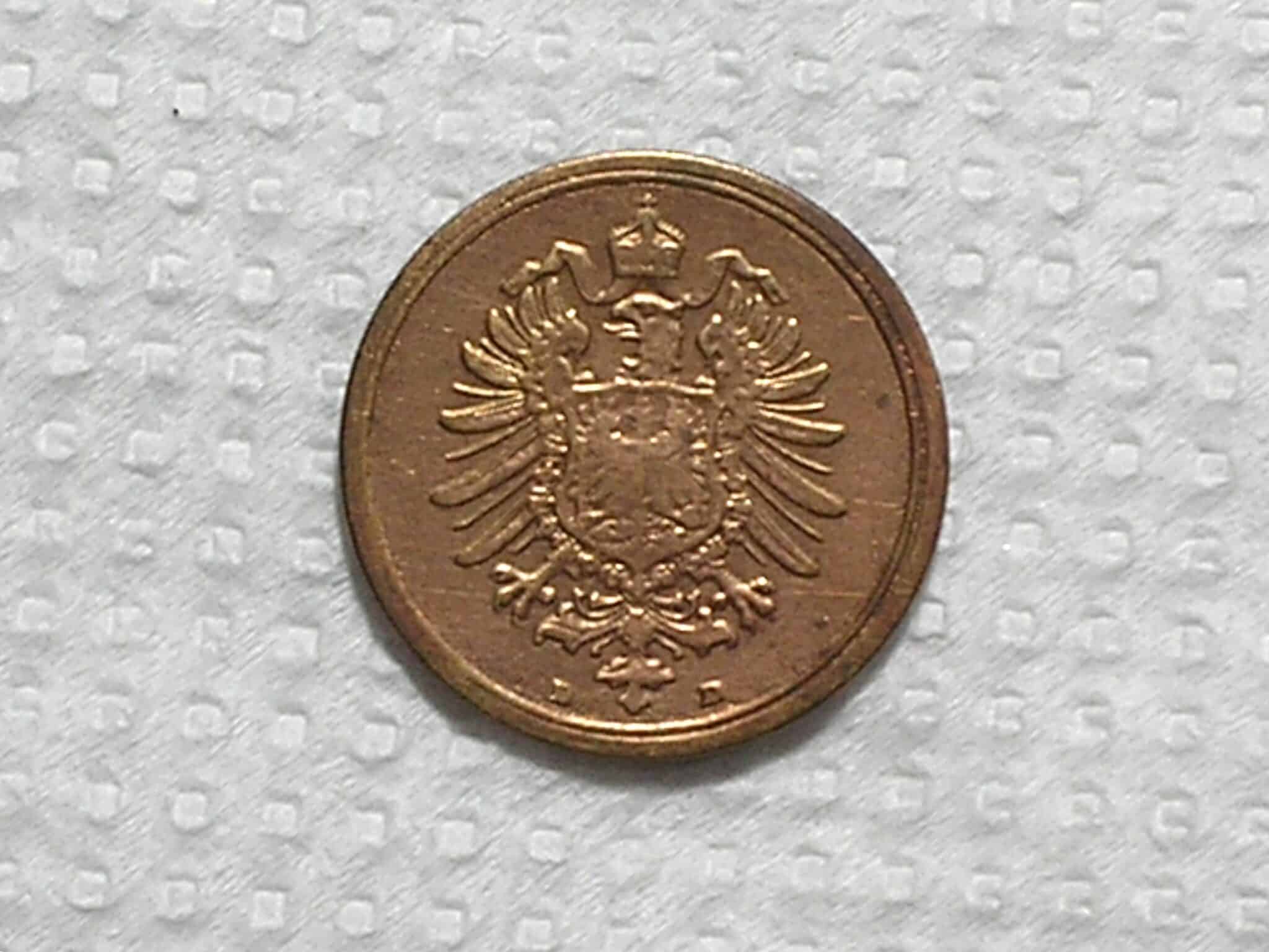 | Casa do Colecionador Alemanha) 1 Pfennig - 1887-D (Munich) / Co / box53