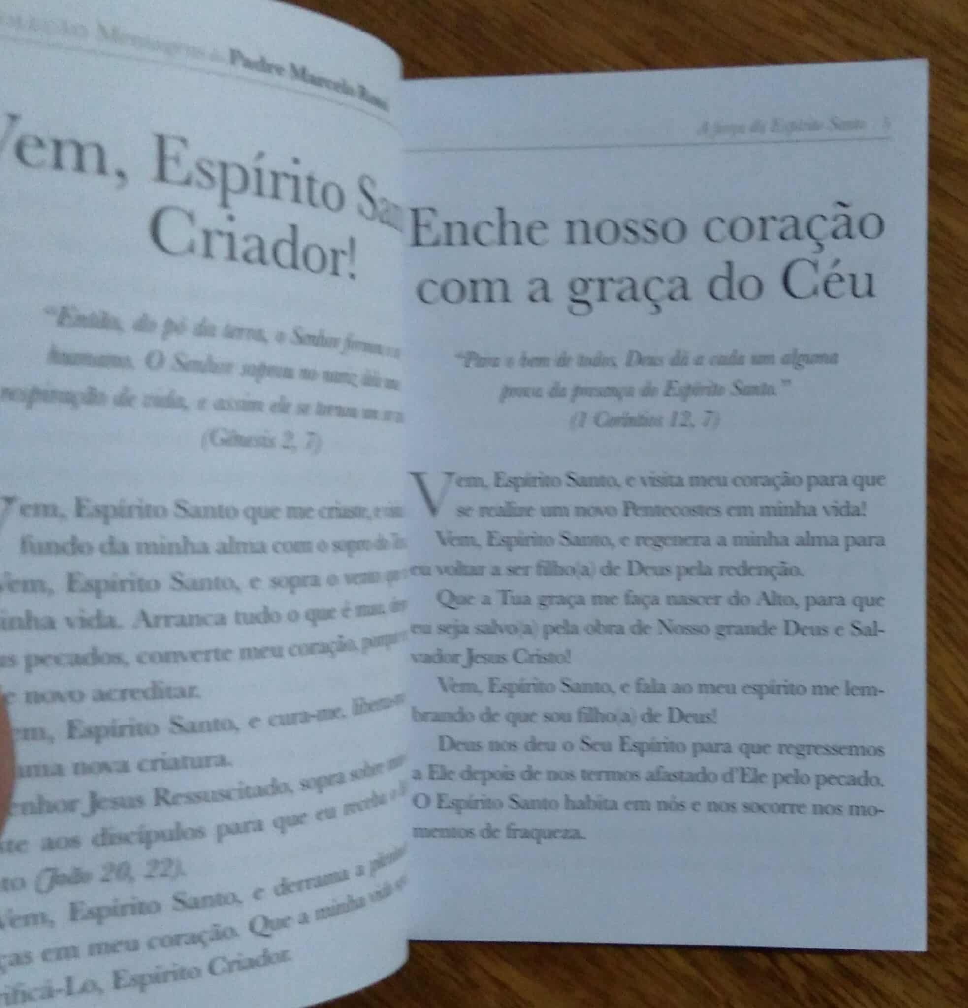 | Casa do Colecionador Bolsilivro Padre Marcelo Rossi. A força do Espírito Santo.