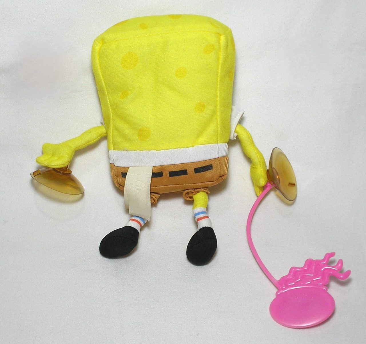 | Casa do Colecionador Boneco de pelúcia do Bob Esponja "Calça Quadrada" - super fofo, muito macio e suave. Possui duas ventosas para poder pendurar no vidro, no carro ou em qualquer lugar.