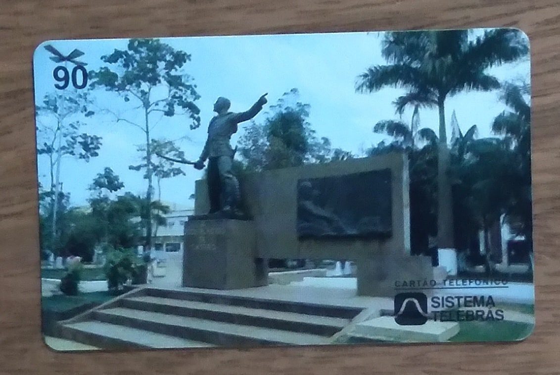 | Casa do Colecionador Cartão telefone Brasil Sistema Telebras Acre. Monumento a Plácido de Castro.
