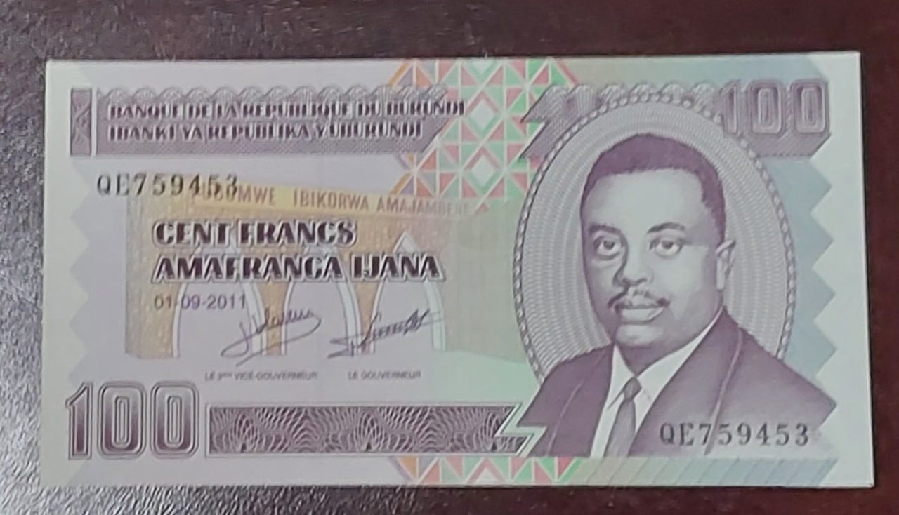 | Casa do Colecionador Cédulas do mundo República de Burundi FE Sku 748