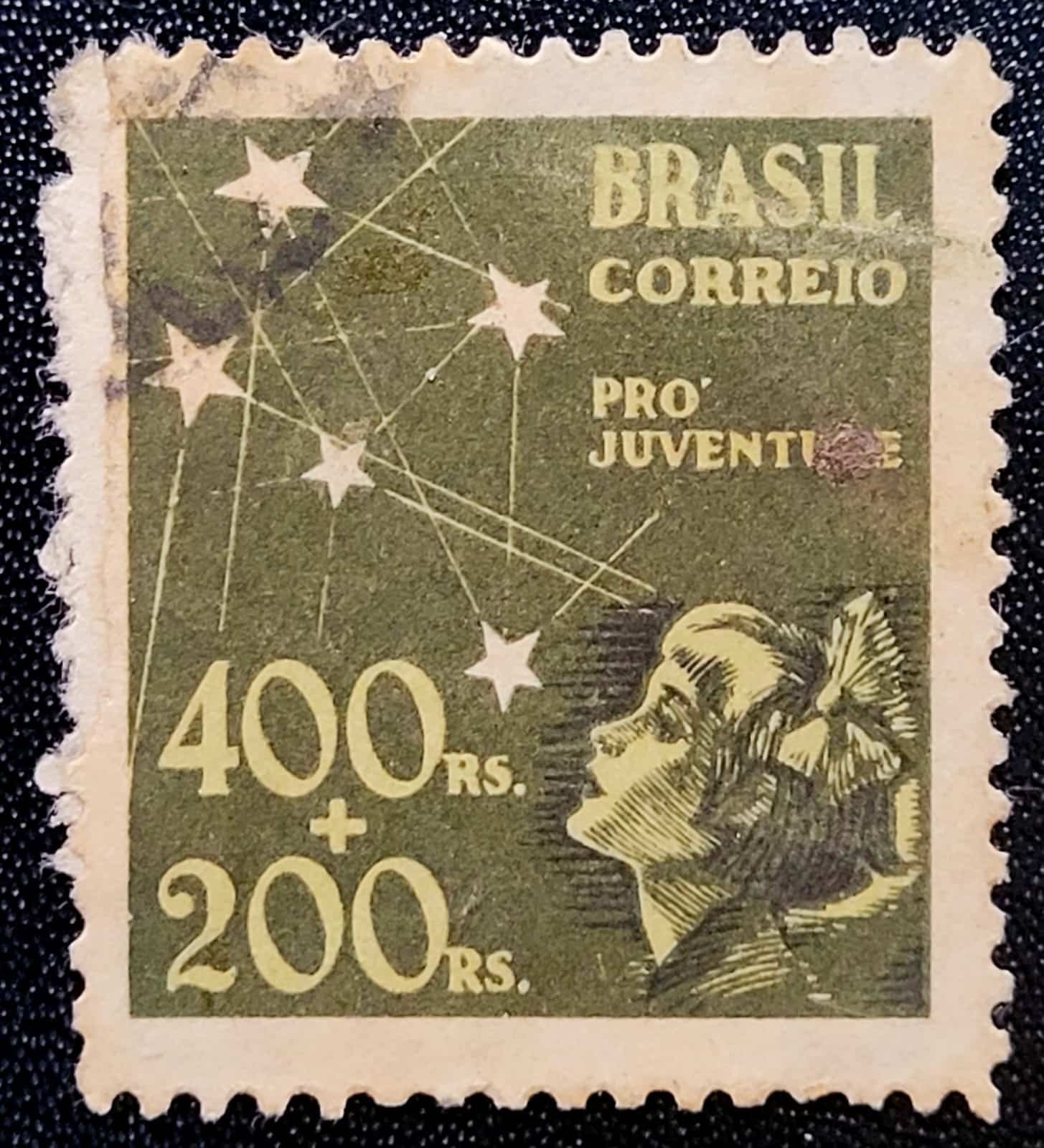 | Casa do Colecionador Comemorativos - RHM C0148 (Usado) 400+200 Réis - Pró Juventude - 23/12/1939 (Selos do Brasil)