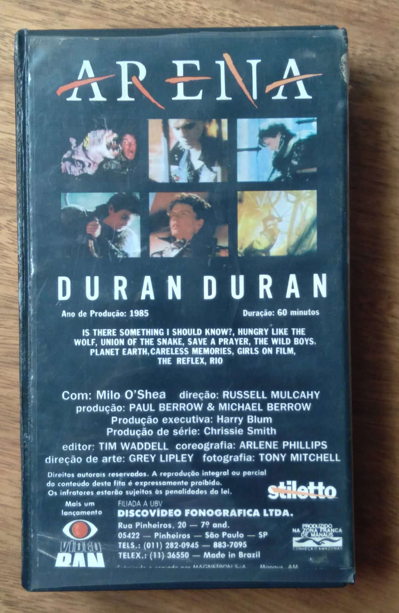 | Casa do Colecionador Fia VHS Duran duran Arena. Girls on film. 1985