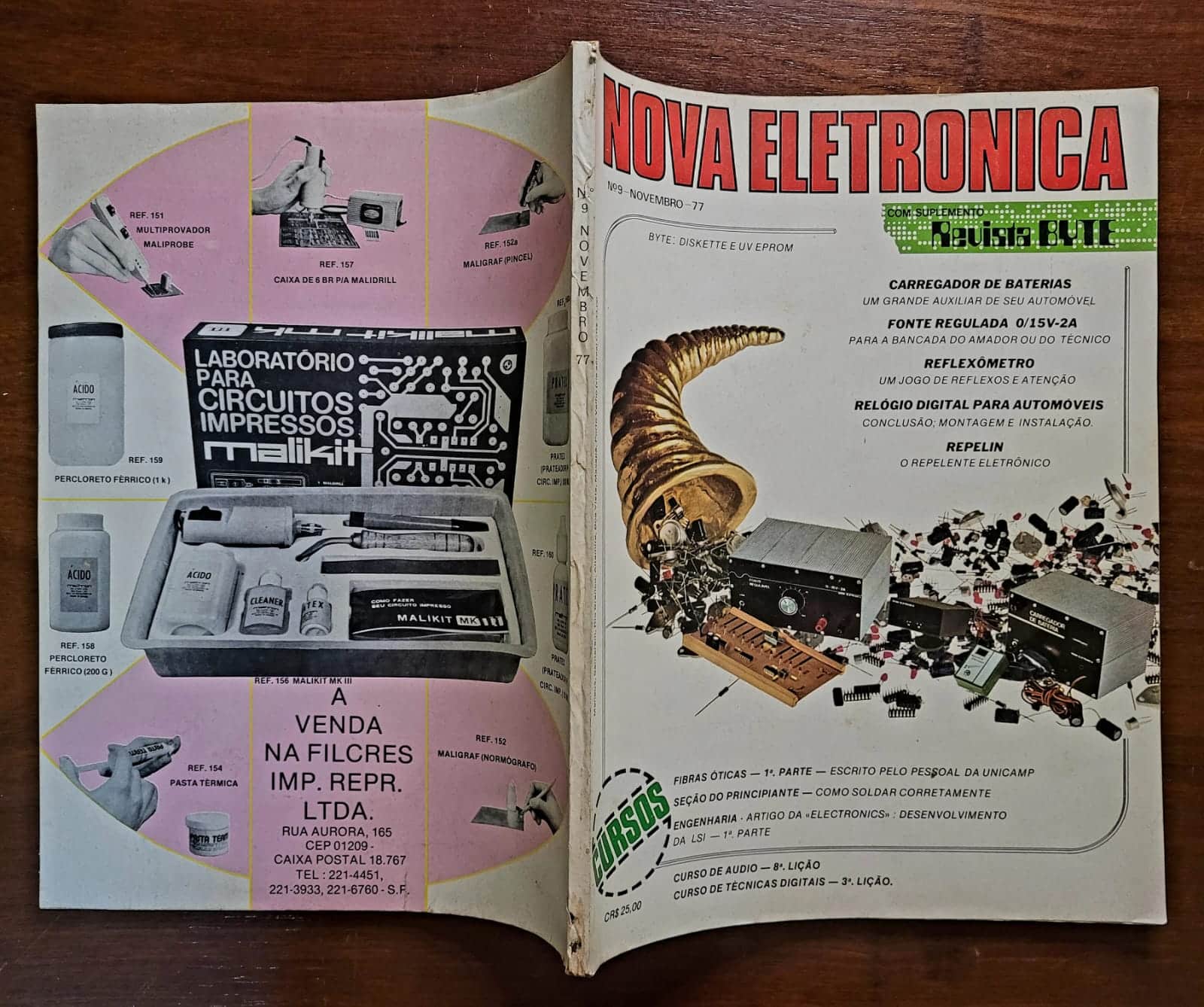 | Casa do Colecionador Nova Eletrônica Nº 9 - Novembro 1977 (Revista)