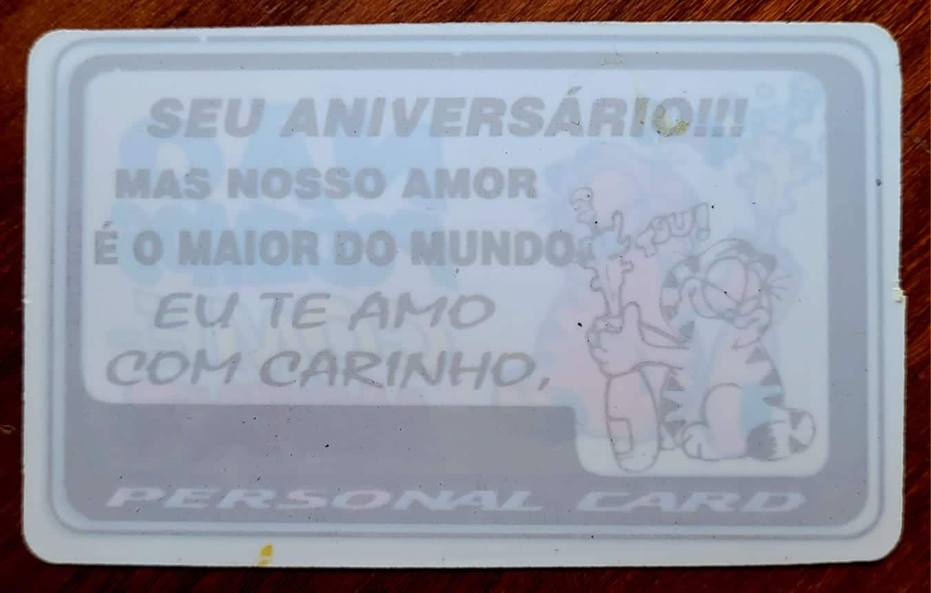 | Casa do Colecionador Personal Card - Garfield