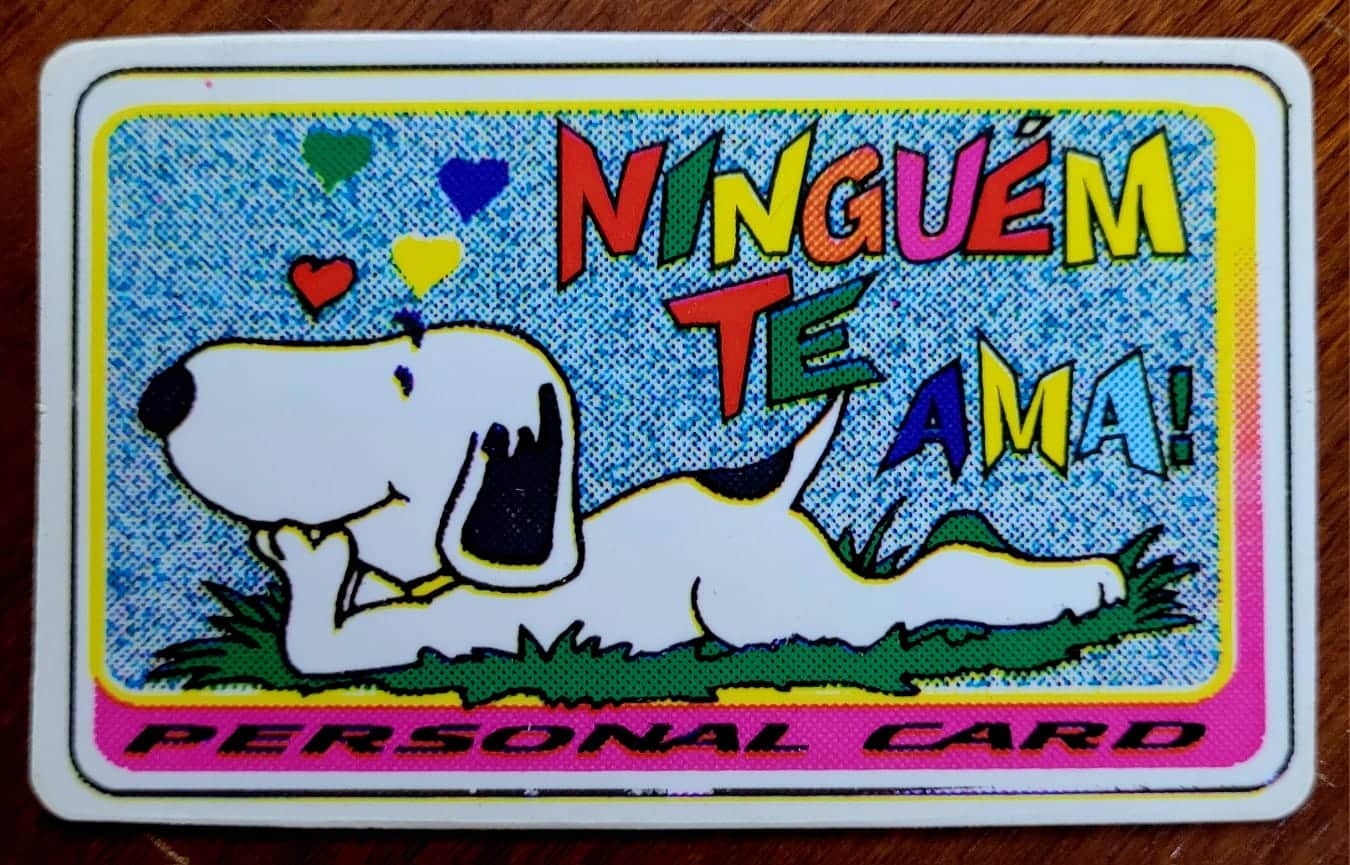 | Casa do Colecionador Personal Card - Snoopy