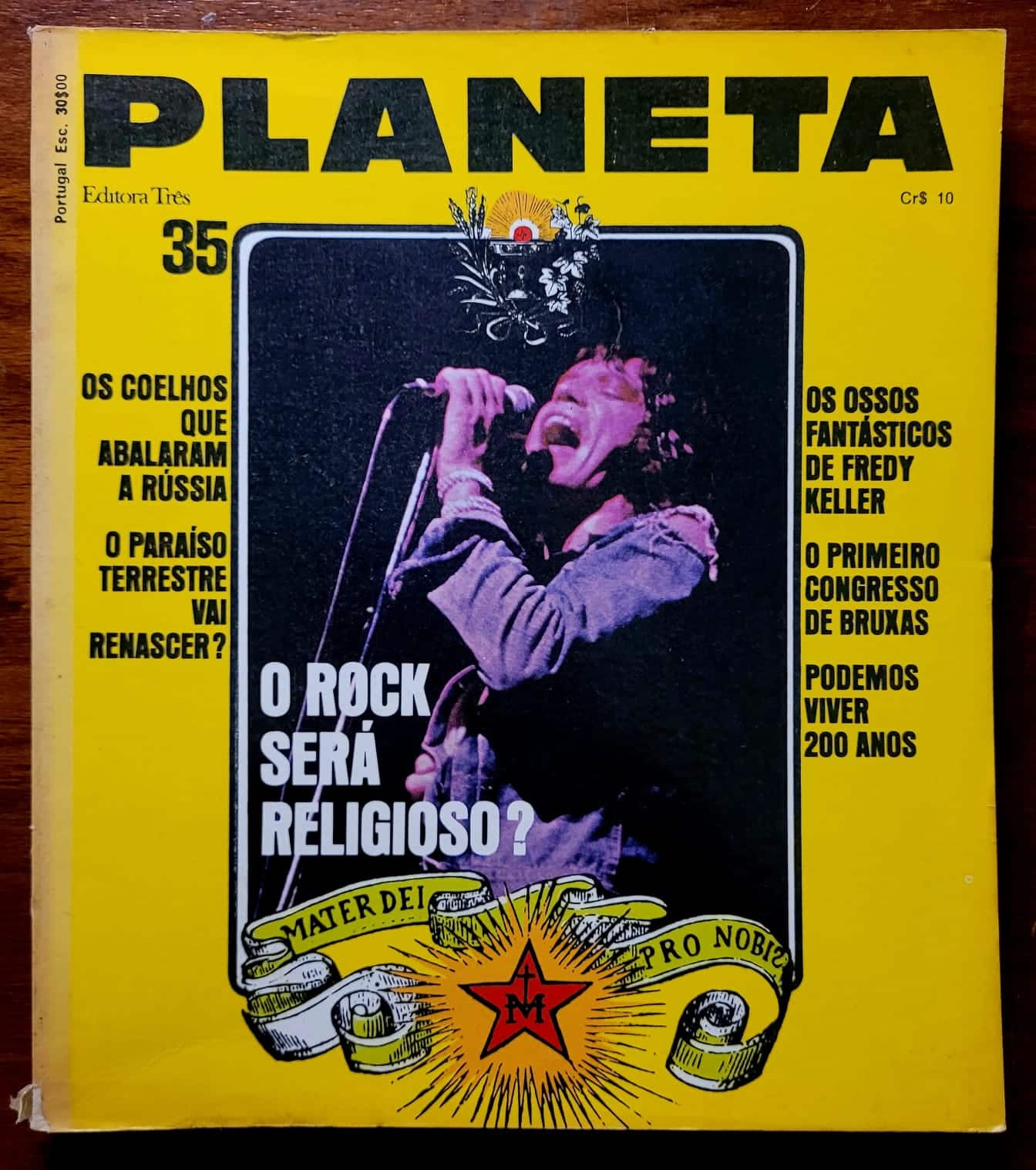 | Casa do Colecionador Planeta Nº 035 - A Terra vai ser Destruída (Editora Três) Agosto 1975 (Revista)