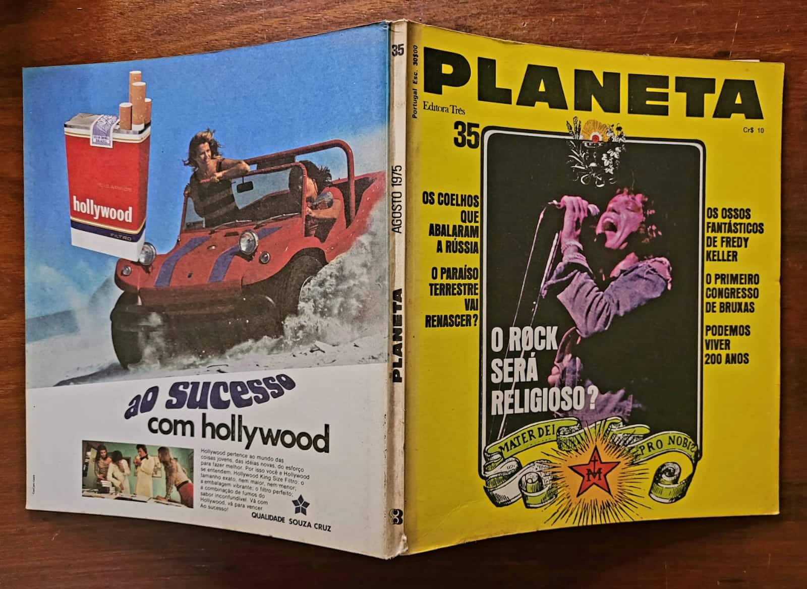 | Casa do Colecionador Planeta Nº 035 - A Terra vai ser Destruída (Editora Três) Agosto 1975 (Revista)