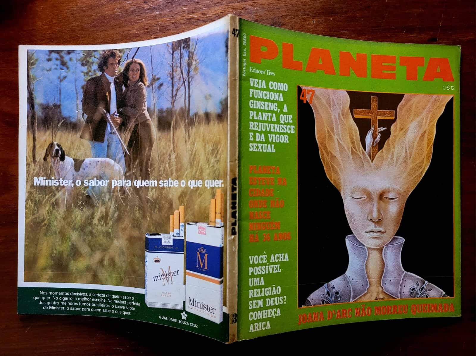 | Casa do Colecionador Planeta Nº 047 - Joana D'arc não Morreu Queimada (Editora Três) Agosto 1976 (Revista)