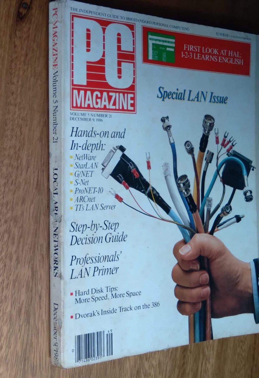 | Casa do Colecionador Revista em ingles pc magazine 49 1986. Special lan house.