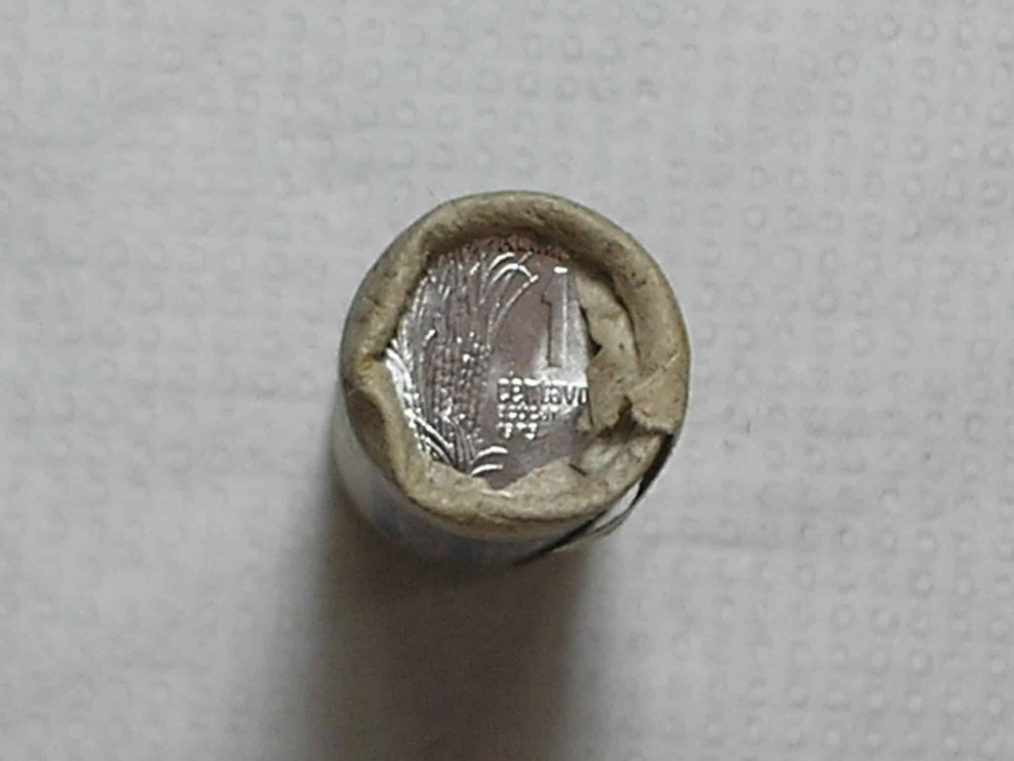 | Casa do Colecionador Rolo Original fechado do Banco central do Brasil com 50 moedas de 1 Centavo 1975 da "FAO" Cana de Açucar - Flor de Cunho - Peças escassas / m440.1