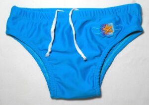 Sunga infantil forrado com cadarço e decoração lateral, veste menino de 2 a 4 anos