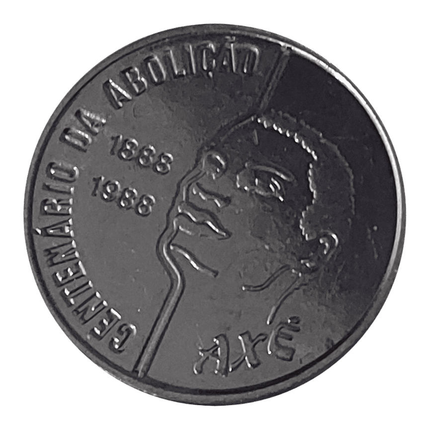 | Casa do Colecionador Trio Axé 100 Cruzados 1988 + Encarte para moedas Sku 808
