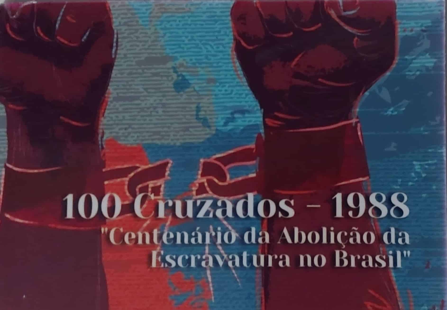 | Casa do Colecionador Trio Axé 100 Cruzados 1988 + Encarte para moedas Sku 808