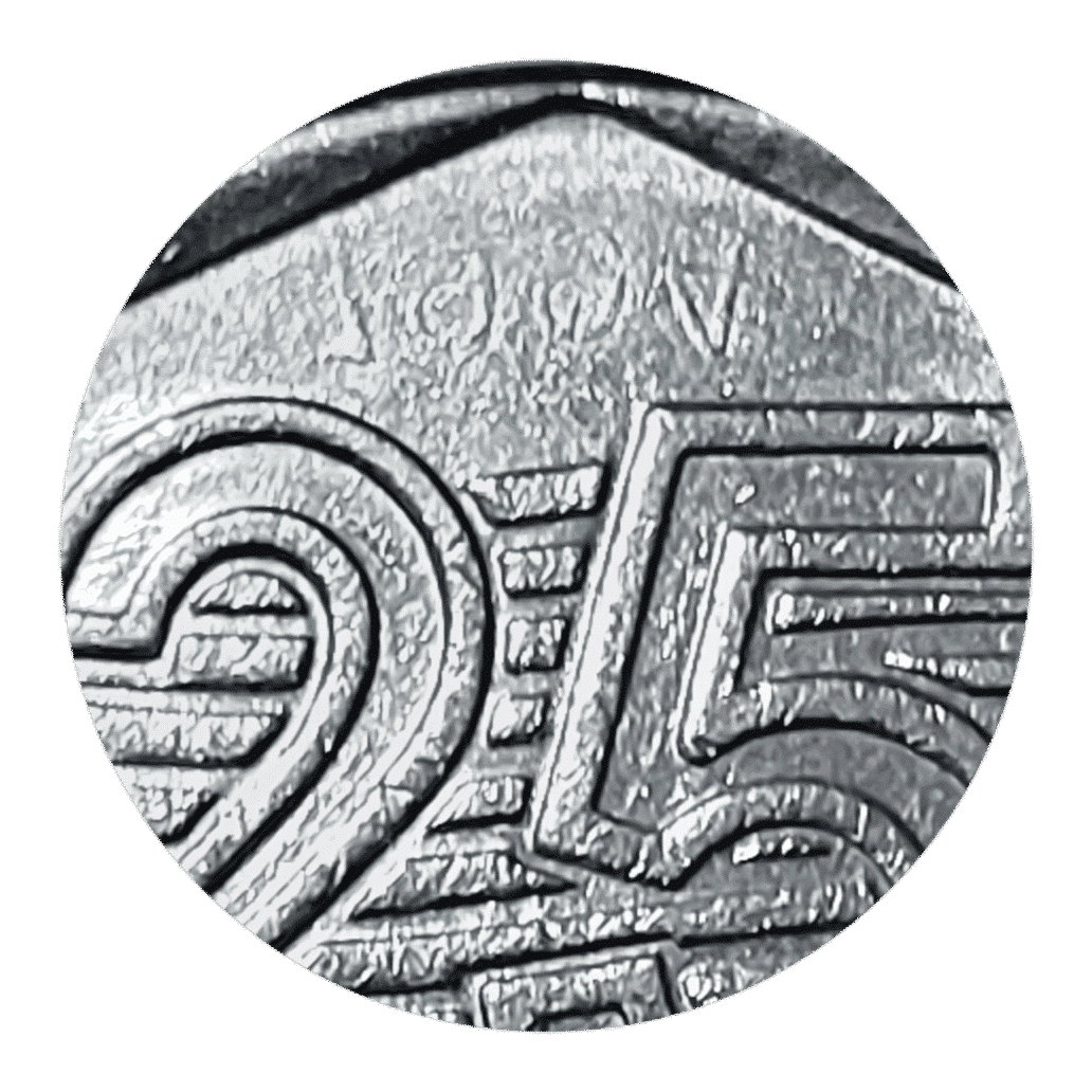 25 Centavos 1994 Anômala data vazada Sku 940