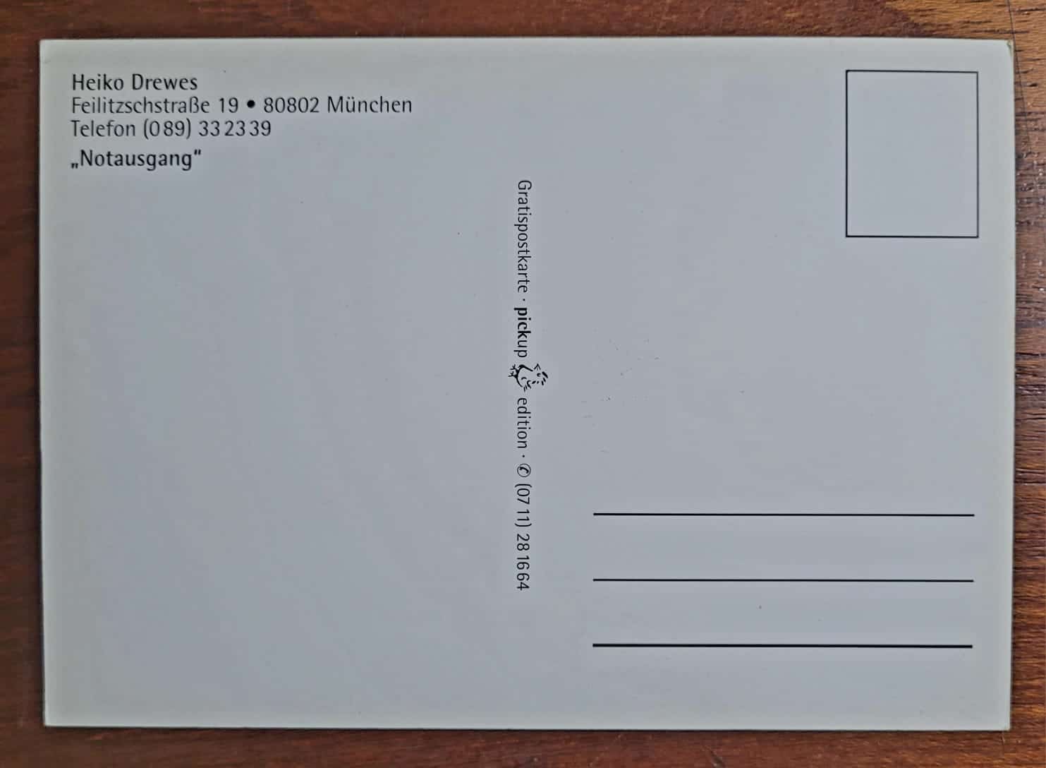 | Casa do Colecionador Cartão Postal Estrangeiro - Alemanha - Heiko Drewes