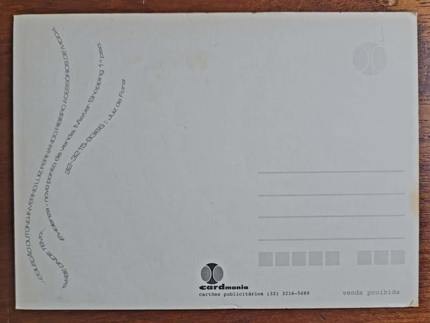 | Casa do Colecionador Cartão Postal - Tema Propaganda - Evidenza