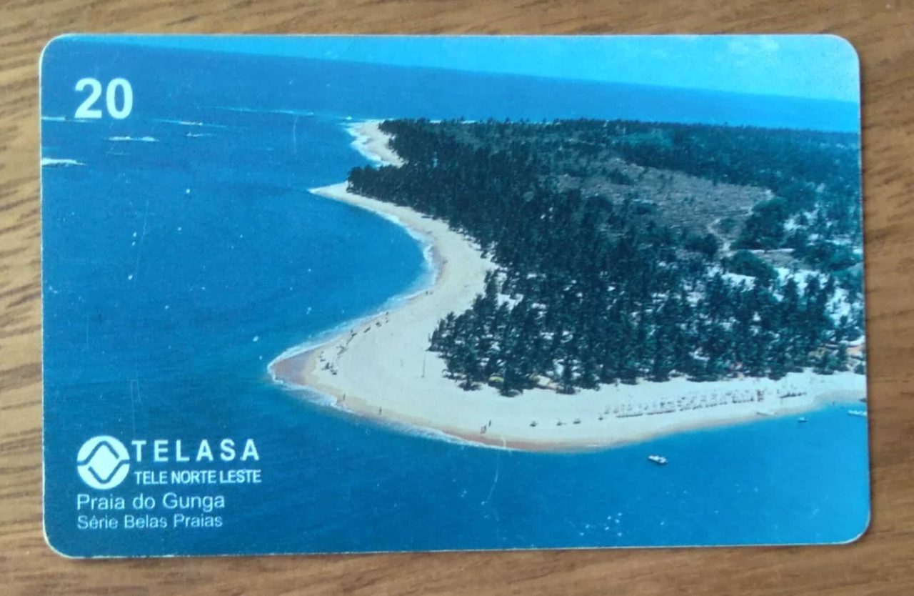 | Casa do Colecionador Cartão telefone Brasil Telasa TNL 199901. Belas praias Praia do Gunga