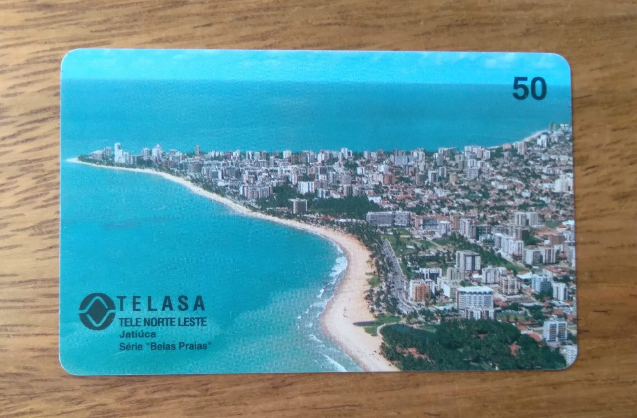 | Casa do Colecionador Cartão telefone Brasil Telasa TNL 199902. Belas praias Jatiuca.