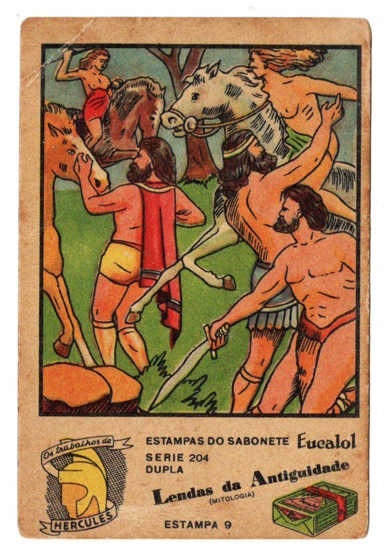 | Casa do Colecionador Estampas Eucalol Lendas da Antiguidade - Hercules - Serie 203 - Estampa 9