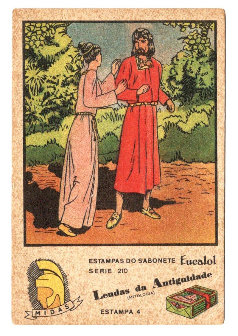 | Casa do Colecionador Estampas Eucalol Lendas da Antiguidade - Midas - Serie 210 - Estampa 4