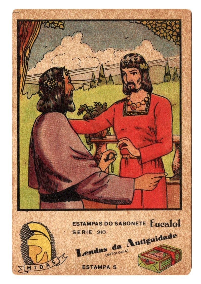 | Casa do Colecionador Estampas Eucalol Lendas da Antiguidade - Midas - Serie 210 - Estampa 5