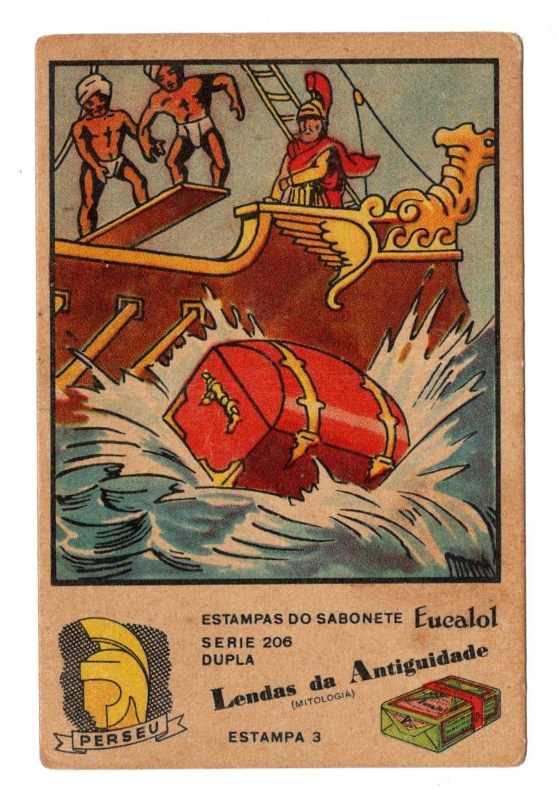 | Casa do Colecionador Estampas Eucalol Lendas da Antiguidade - Perseu - Serie 206 - Estampa 3