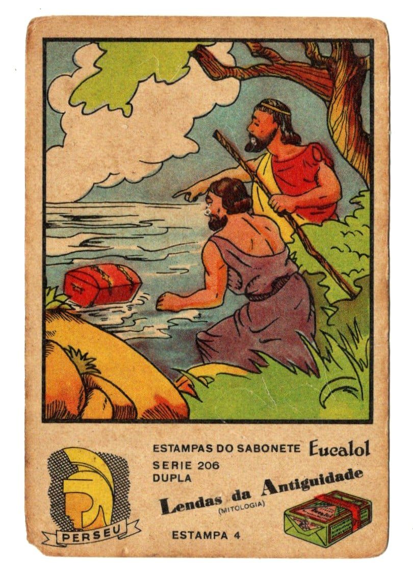 | Casa do Colecionador Estampas Eucalol Lendas da Antiguidade - Perseu - Serie 206 - Estampa 4